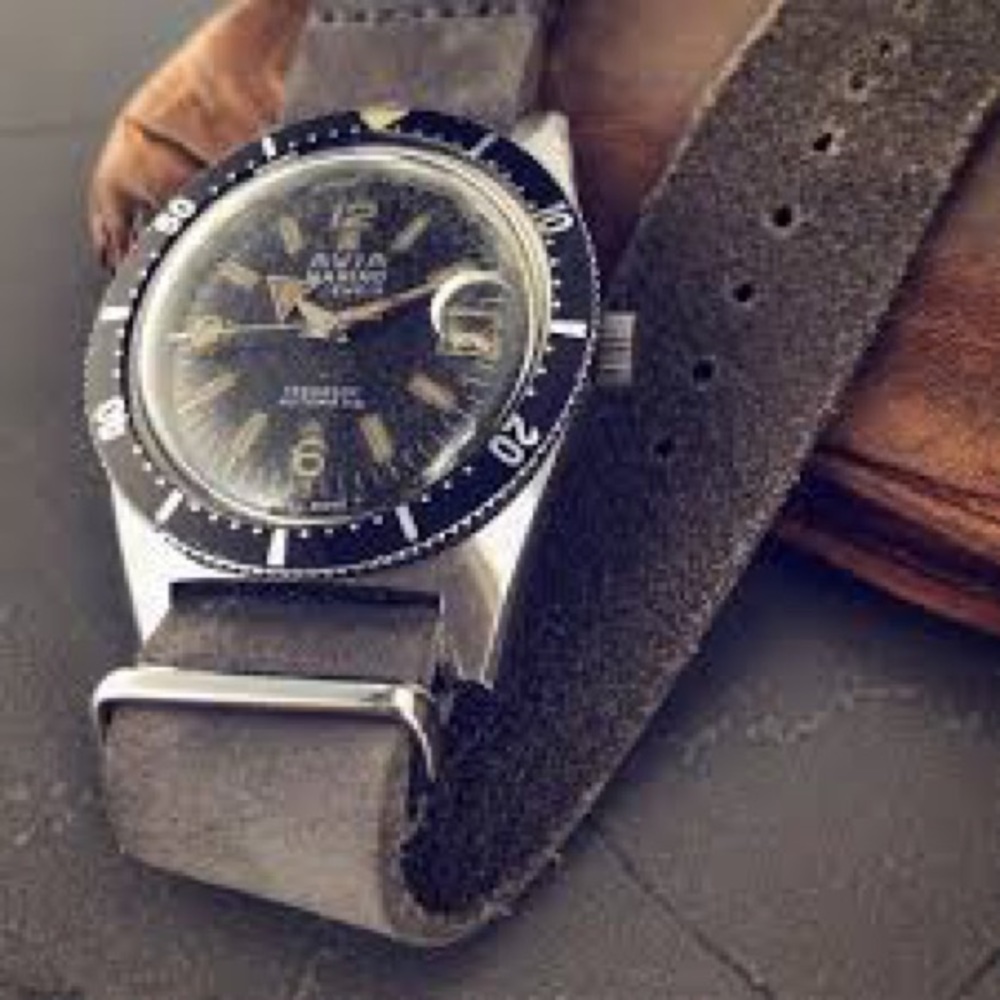 vintage Swiss made 1968 Avia Marino diver watch - Picture 4 of 8